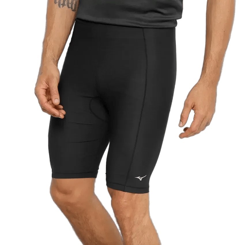 Camiseta Compressão Mizuno Run Storm Sem Costura Masculina - Preto