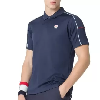 Camisa Polo Fila Tennis Line Azul Marinho - Masculina