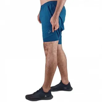 Short Lupo Sport AM Run Duplo Azul - Masculino